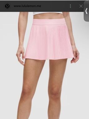 lululemon athletica Light Pink Pleated Active Skort
